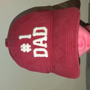 #1 Dad Stitched Sherpa Lining Cotton Strapback Cap Hat Rare